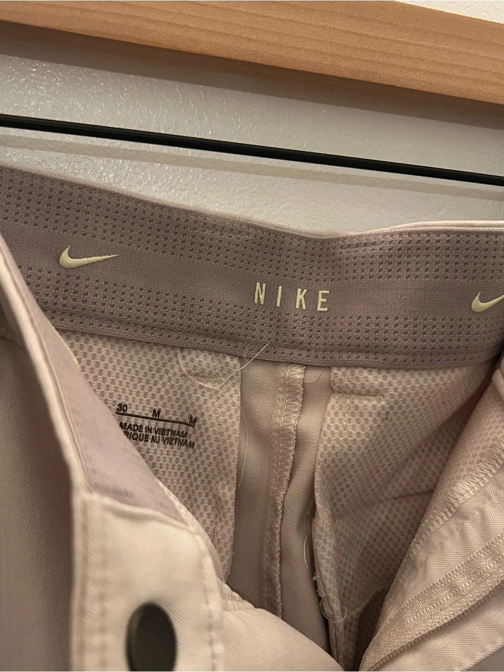 Nike Men's Tan Flat-Front Chino Shorts